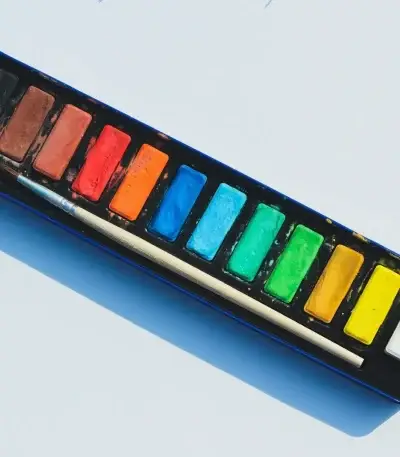 assorted-colored paint case