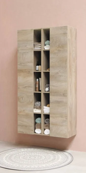 brown wooden shelf with bottles