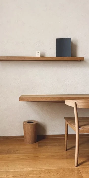brown wooden table with chairs